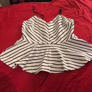 Charlotte Russe peplum tank top